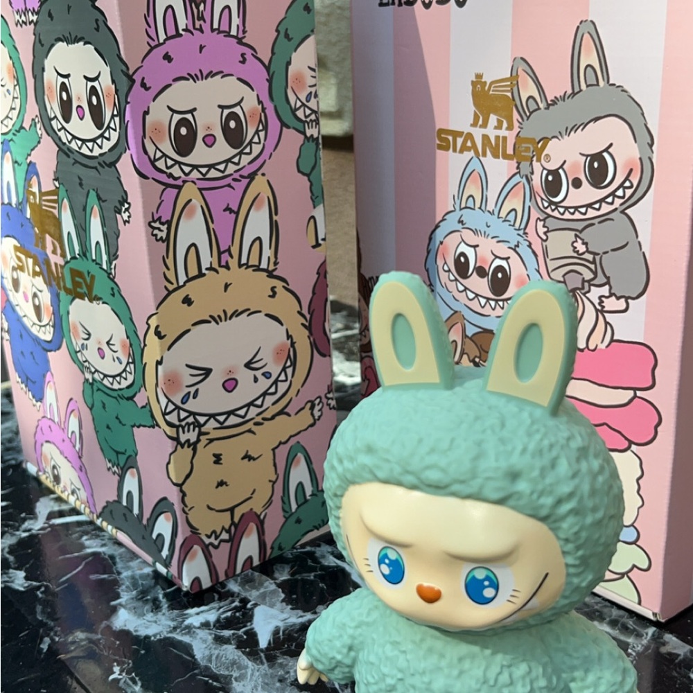 Stanley Mint Green Labubu  Figurine Bank
